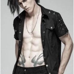 Punk Rave Men's Stuff Marduk Shirt 20 Punk Rave Men's Stuff Marduk Shirt