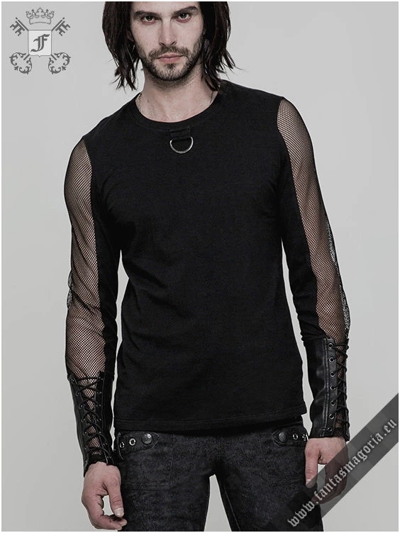 Punk Rave Mesmerizer Men's Longsleeve Top 3 Punk Rave Mesmerizer Men's Longsleeve Top