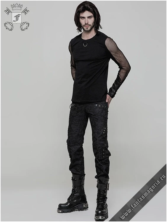 Punk Rave Mesmerizer Men's Longsleeve Top 5 Punk Rave Mesmerizer Men's Longsleeve Top