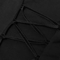 Punk Rave Gothic Toned Horn Sleeved Off Shoulder Shirt Women's Stuff