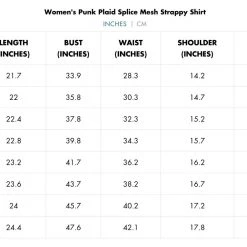 Punk Rave Women's Stuff Punk Plaid Splice Mesh Strappy Shirt