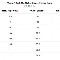 Punk Rave Punk Plaid Splice Strappy Buckles Shorts Women's Stuff