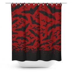 Sourpuss Spooksville Bats Shower Curtain Gift Ideas