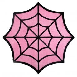 Sourpuss Gift Ideas Spiderweb Rug - Pink