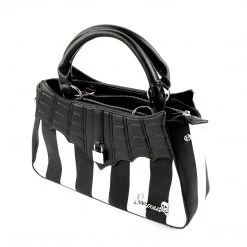Sourpuss Locked Out Purse - Black & White Stripes 11 Sourpuss Locked Out Purse - Black & White Stripes