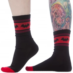 Sourpuss Bat Stripe Crew Socks Gift Ideas