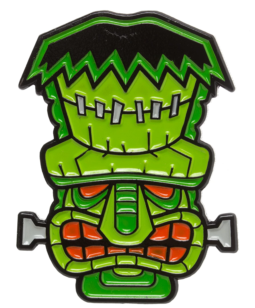 Sourpuss Tiki Monster Enamel Pin 3 Sourpuss Tiki Monster Enamel Pin