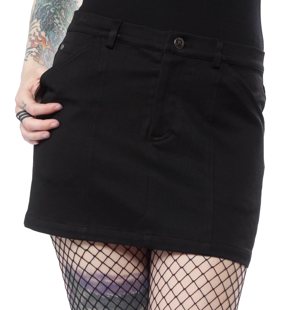 Sourpuss 5-Pocket Mini Skirt - Black 3 Sourpuss 5-Pocket Mini Skirt - Black