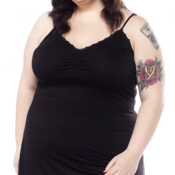 Sourpuss Slip Dress Black