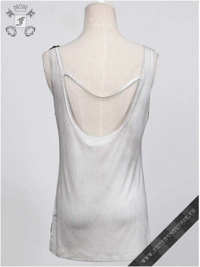 Punk Rave White Watercolor Tank Top 7 Punk Rave White Watercolor Tank Top