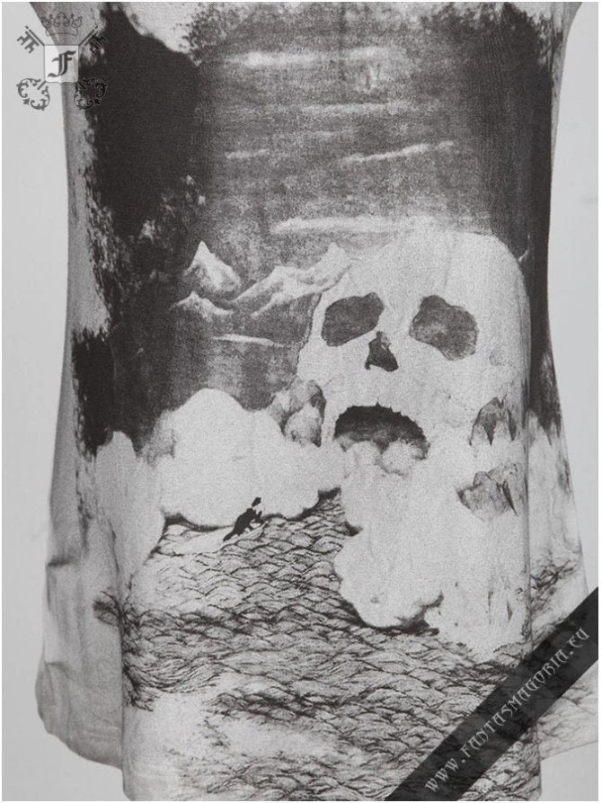 Punk Rave White Watercolor Tank Top 4 Punk Rave White Watercolor Tank Top