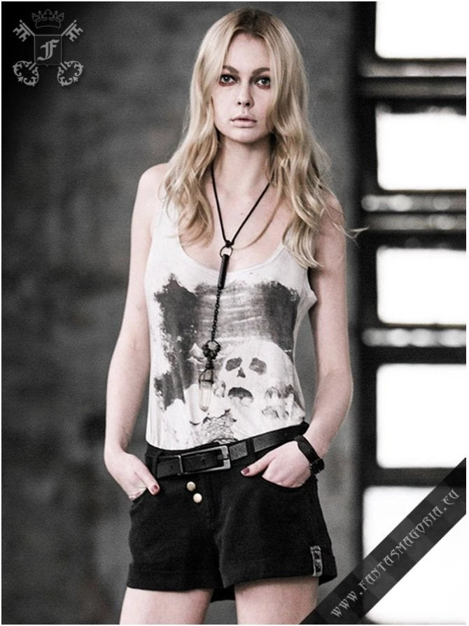 Punk Rave White Watercolor Tank Top 3 Punk Rave White Watercolor Tank Top